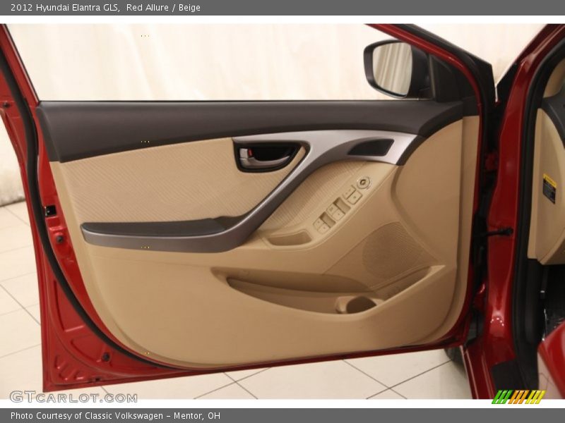 Red Allure / Beige 2012 Hyundai Elantra GLS