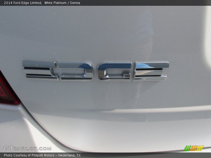 White Platinum / Sienna 2014 Ford Edge Limited