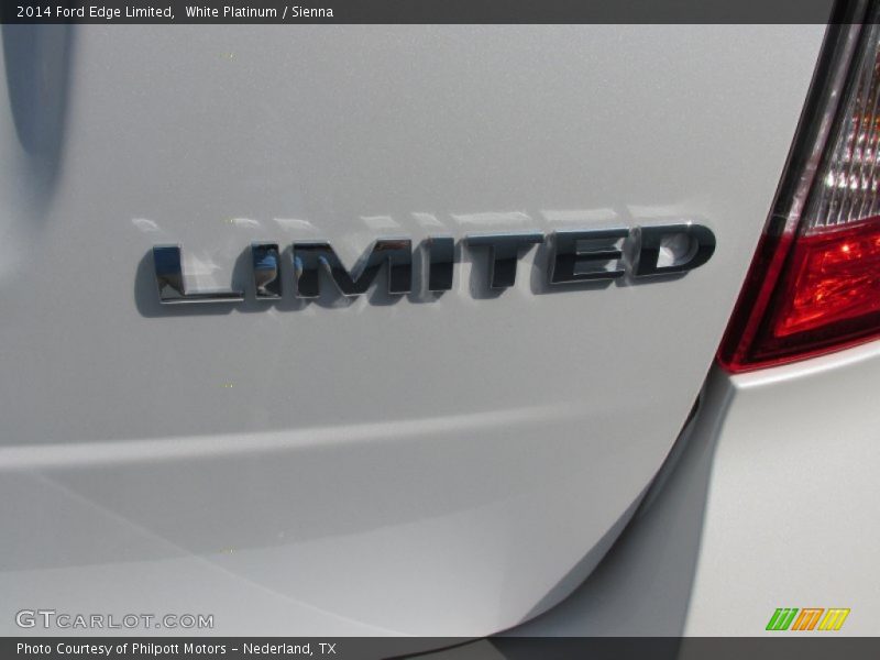 White Platinum / Sienna 2014 Ford Edge Limited