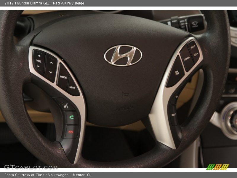 Red Allure / Beige 2012 Hyundai Elantra GLS