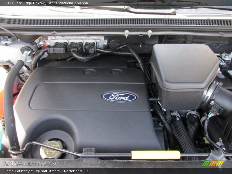 White Platinum / Sienna 2014 Ford Edge Limited