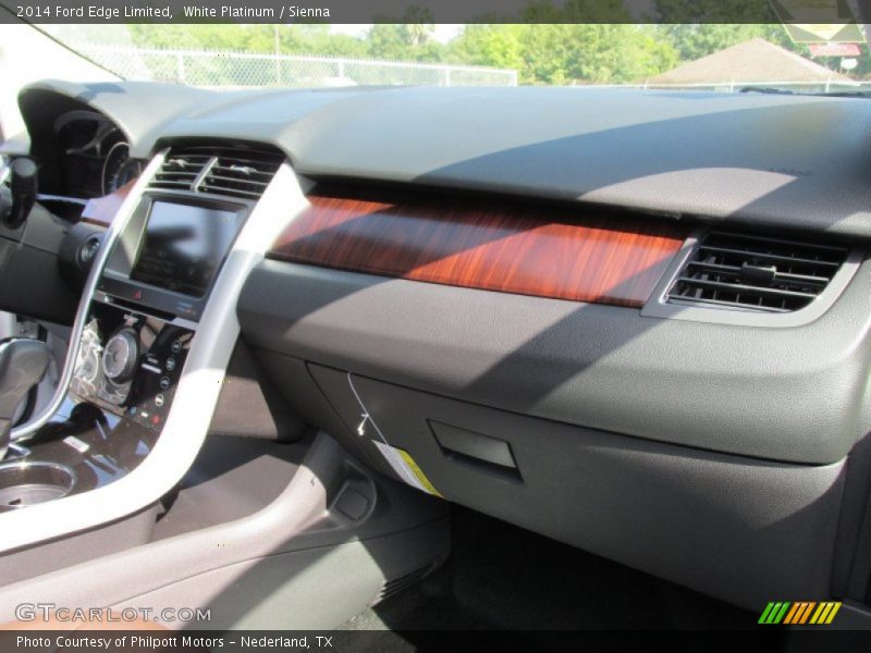 White Platinum / Sienna 2014 Ford Edge Limited