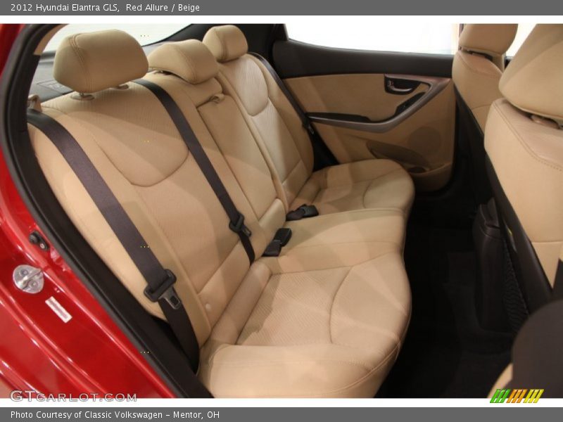 Red Allure / Beige 2012 Hyundai Elantra GLS