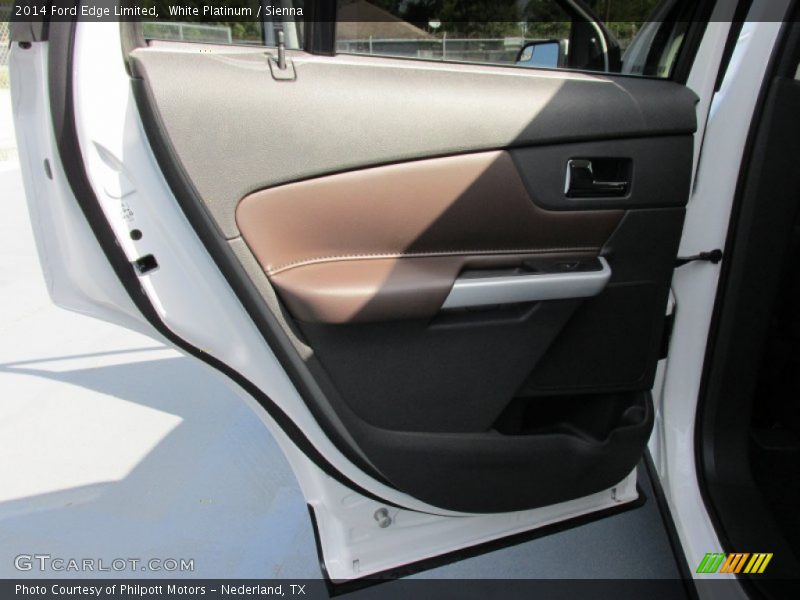 White Platinum / Sienna 2014 Ford Edge Limited