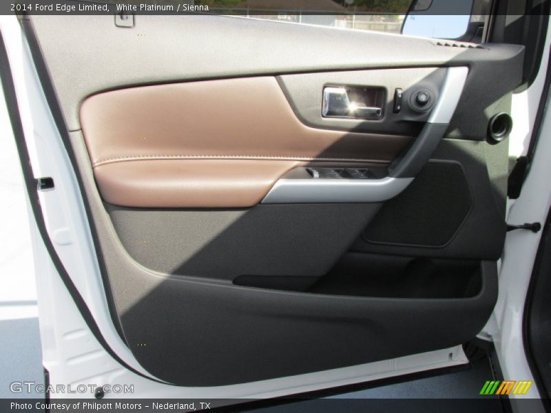 White Platinum / Sienna 2014 Ford Edge Limited