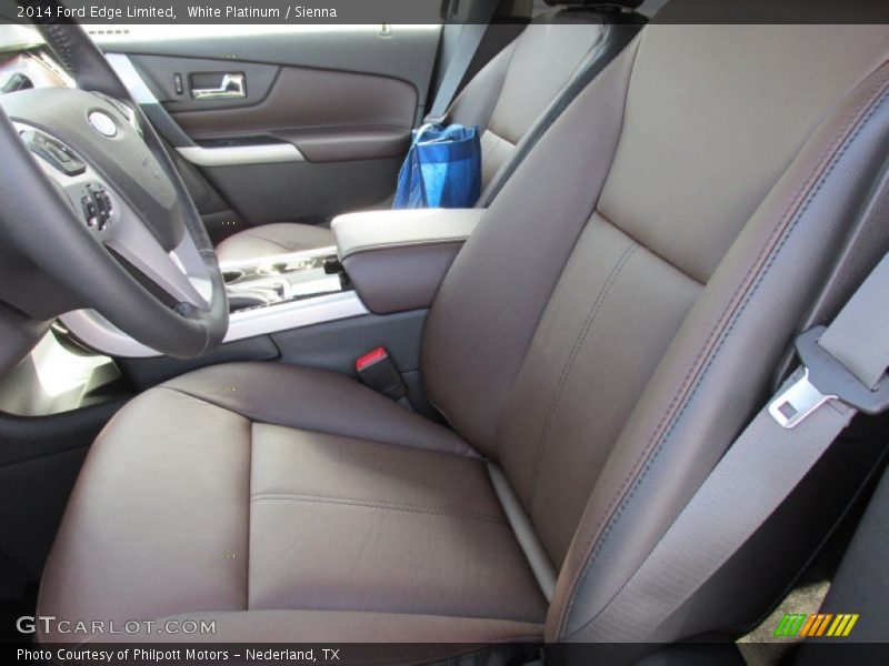White Platinum / Sienna 2014 Ford Edge Limited