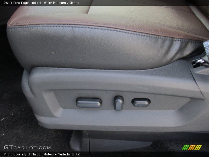 White Platinum / Sienna 2014 Ford Edge Limited