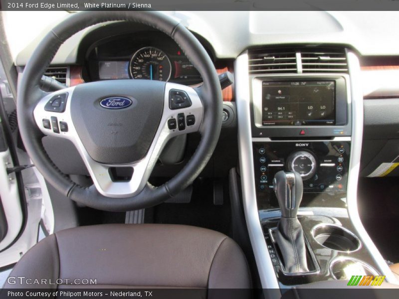 White Platinum / Sienna 2014 Ford Edge Limited