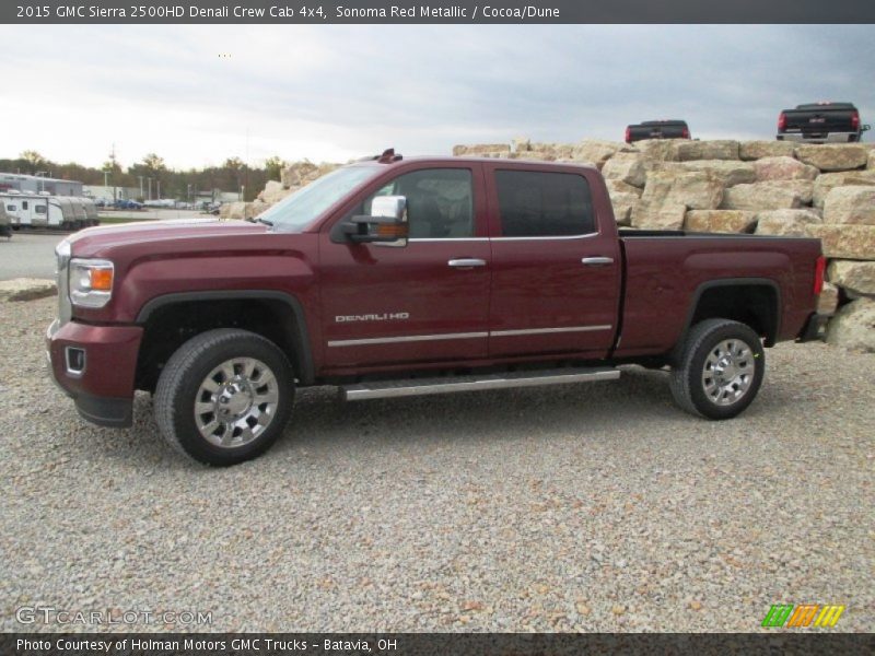 Sonoma Red Metallic / Cocoa/Dune 2015 GMC Sierra 2500HD Denali Crew Cab 4x4