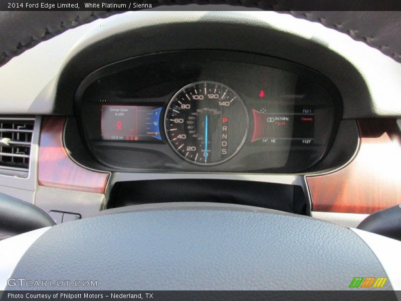 White Platinum / Sienna 2014 Ford Edge Limited