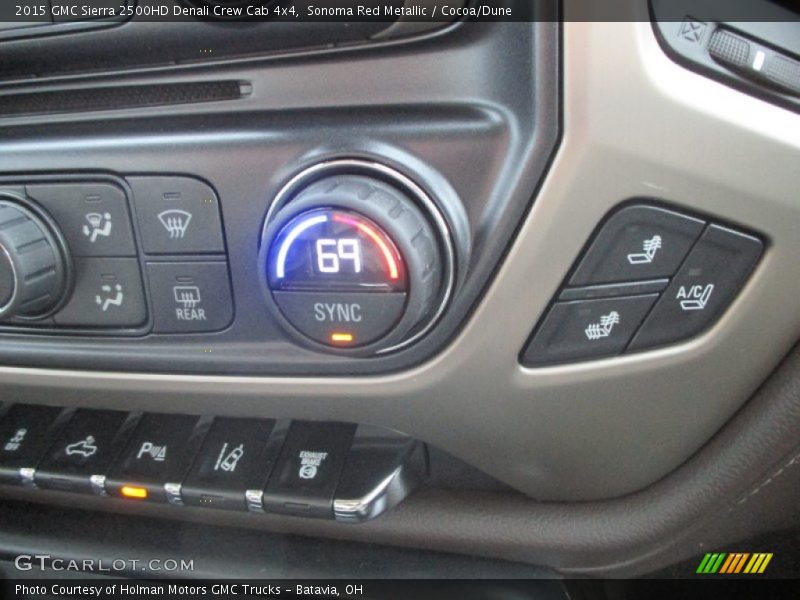 Sonoma Red Metallic / Cocoa/Dune 2015 GMC Sierra 2500HD Denali Crew Cab 4x4