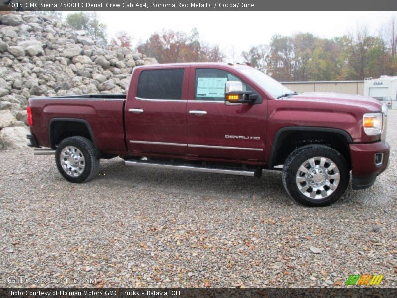 Sonoma Red Metallic / Cocoa/Dune 2015 GMC Sierra 2500HD Denali Crew Cab 4x4