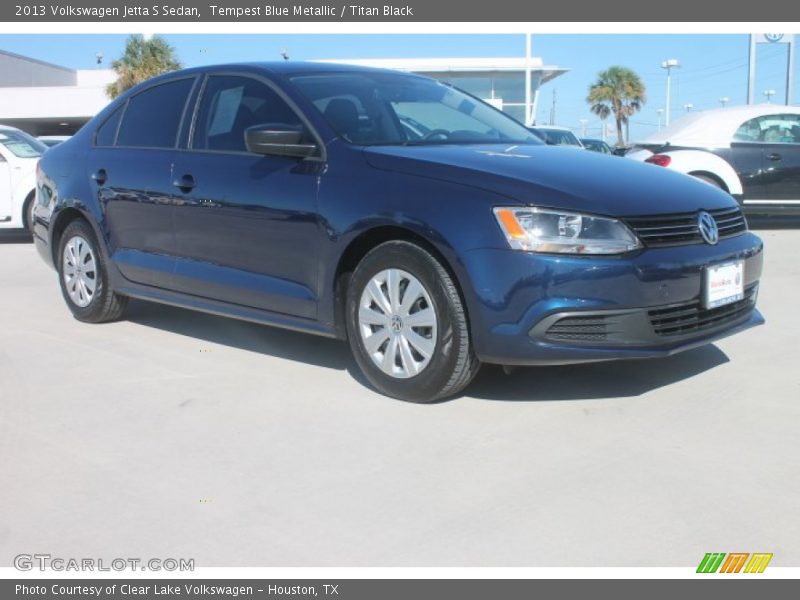 Tempest Blue Metallic / Titan Black 2013 Volkswagen Jetta S Sedan