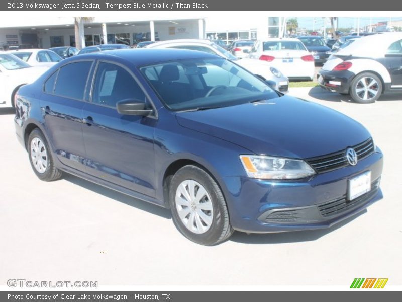 Tempest Blue Metallic / Titan Black 2013 Volkswagen Jetta S Sedan