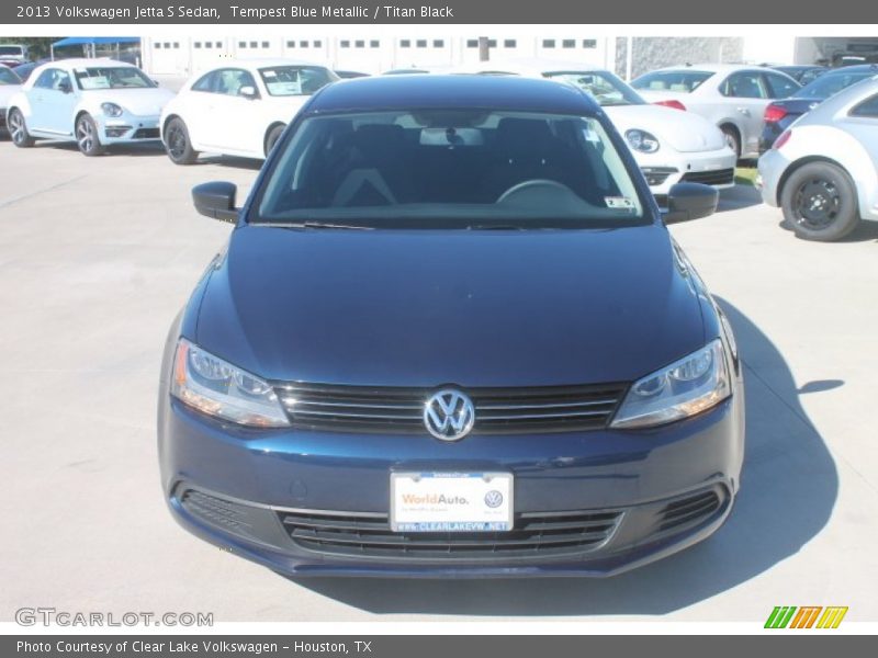 Tempest Blue Metallic / Titan Black 2013 Volkswagen Jetta S Sedan