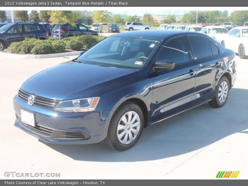 Tempest Blue Metallic / Titan Black 2013 Volkswagen Jetta S Sedan