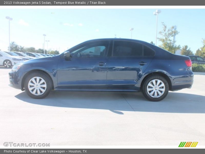 Tempest Blue Metallic / Titan Black 2013 Volkswagen Jetta S Sedan