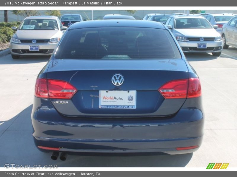 Tempest Blue Metallic / Titan Black 2013 Volkswagen Jetta S Sedan