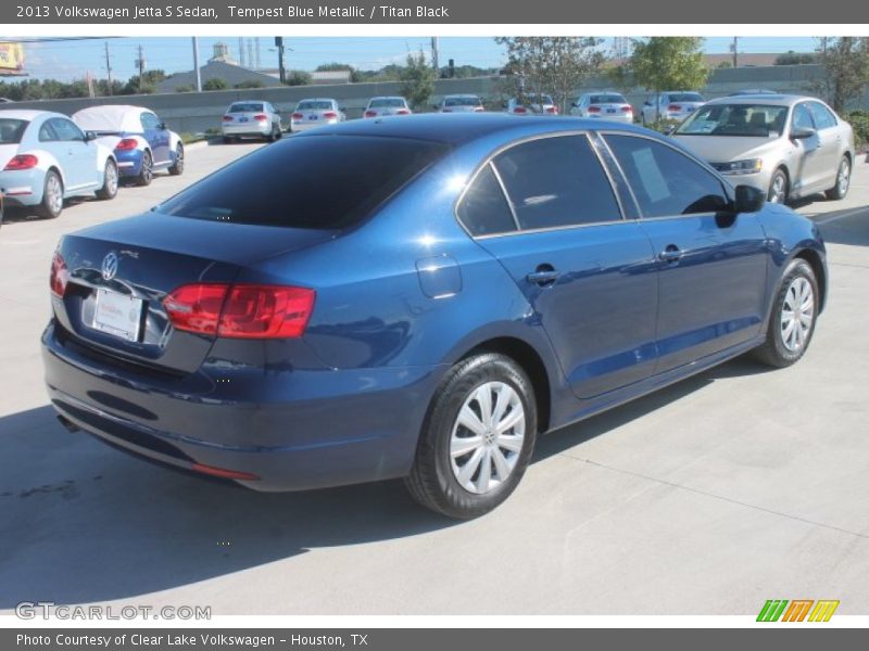 Tempest Blue Metallic / Titan Black 2013 Volkswagen Jetta S Sedan