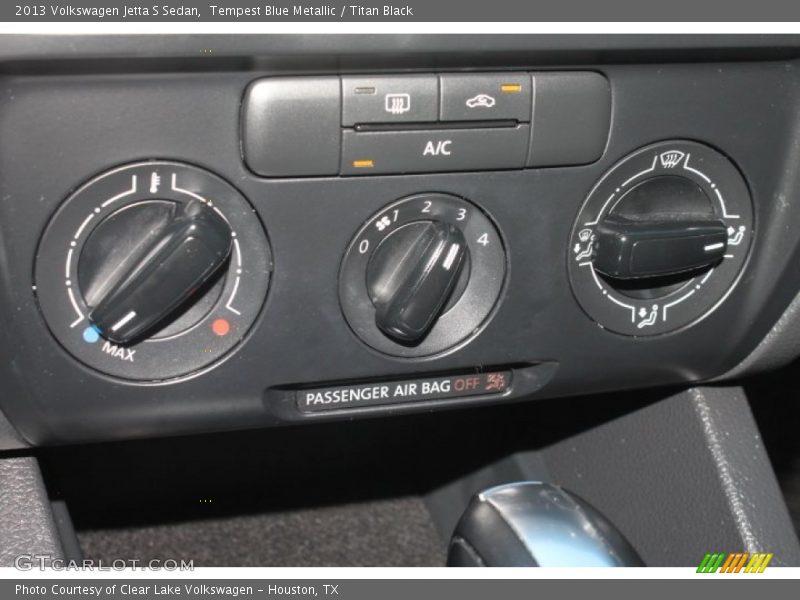 Tempest Blue Metallic / Titan Black 2013 Volkswagen Jetta S Sedan