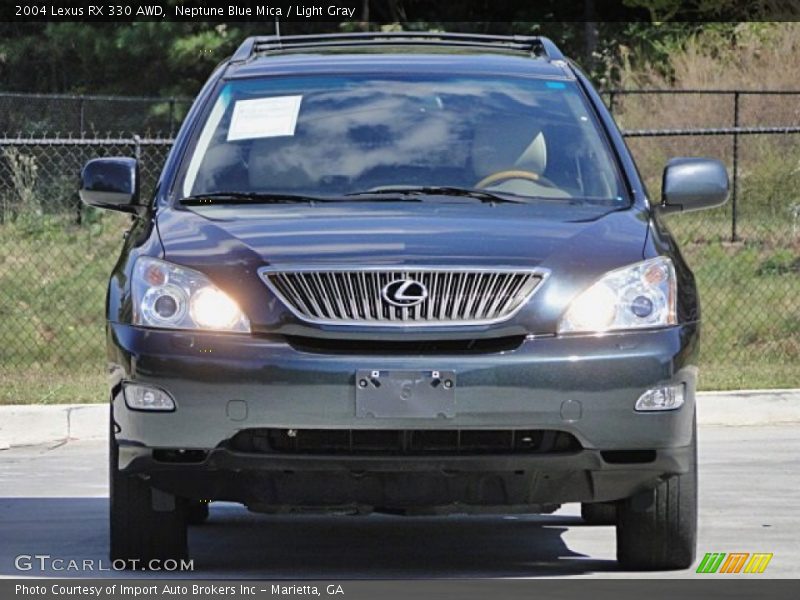 Neptune Blue Mica / Light Gray 2004 Lexus RX 330 AWD