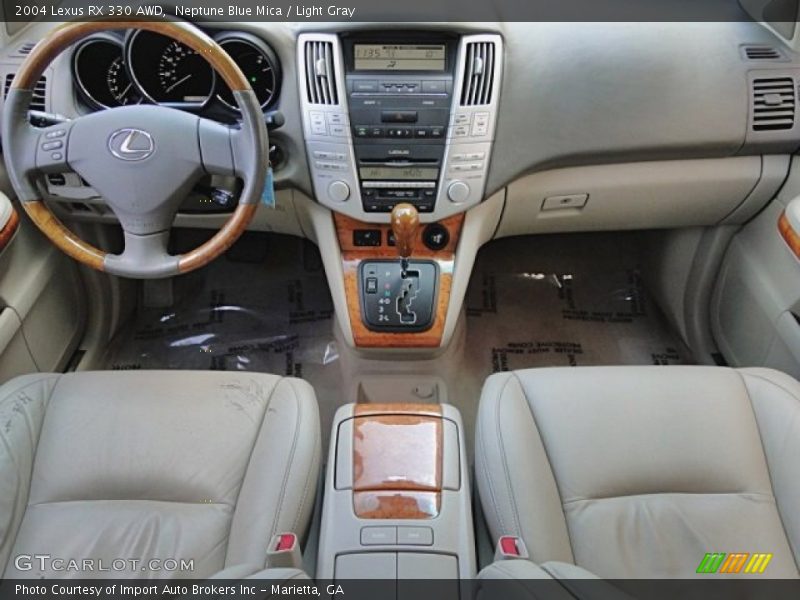 Neptune Blue Mica / Light Gray 2004 Lexus RX 330 AWD