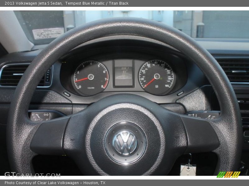 Tempest Blue Metallic / Titan Black 2013 Volkswagen Jetta S Sedan