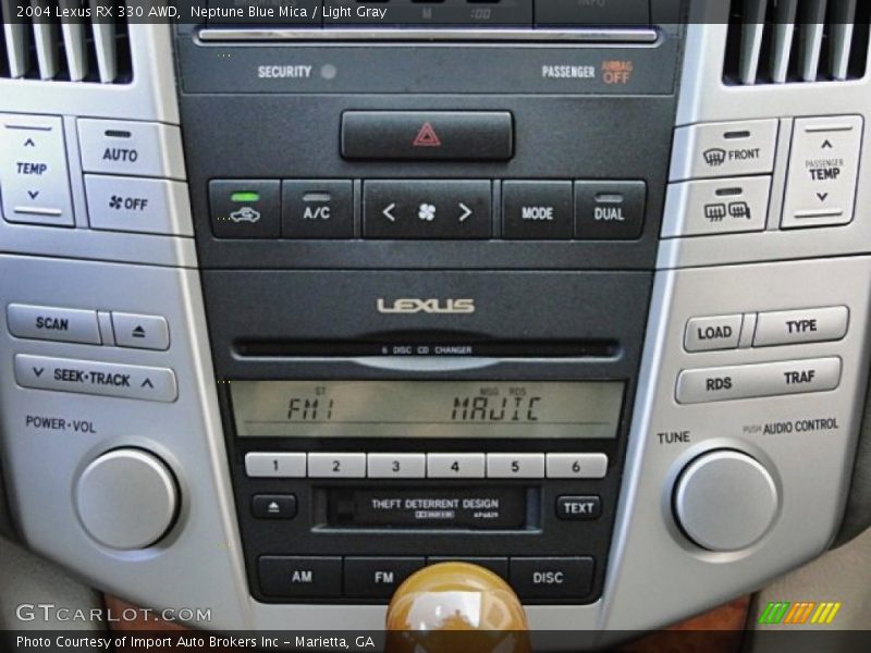 Neptune Blue Mica / Light Gray 2004 Lexus RX 330 AWD
