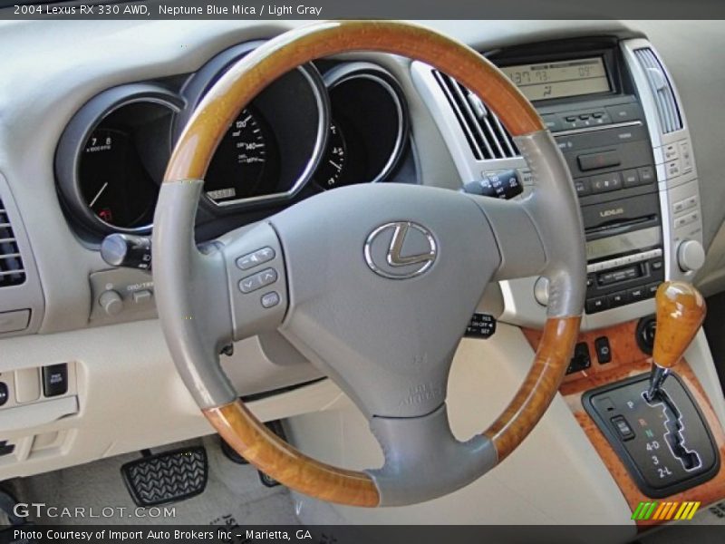 Neptune Blue Mica / Light Gray 2004 Lexus RX 330 AWD