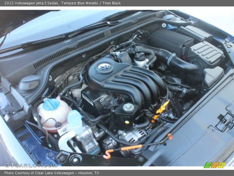 Tempest Blue Metallic / Titan Black 2013 Volkswagen Jetta S Sedan