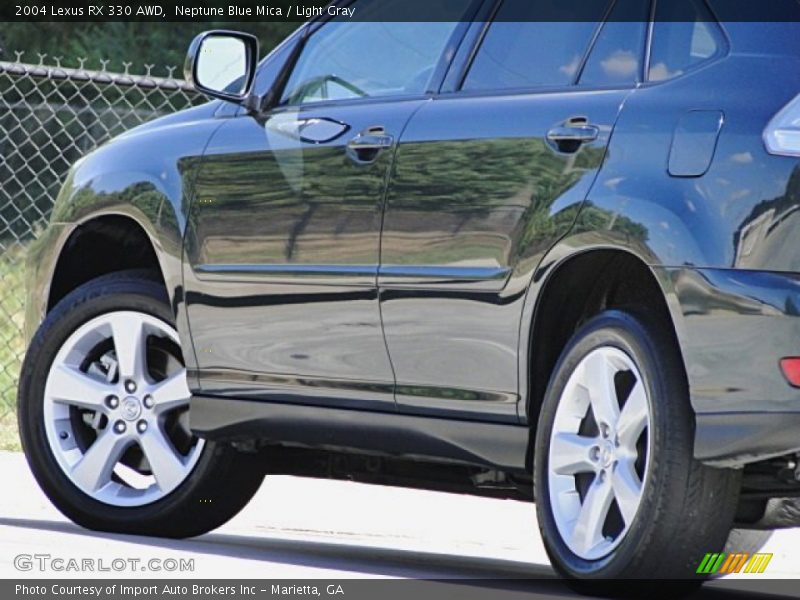 Neptune Blue Mica / Light Gray 2004 Lexus RX 330 AWD