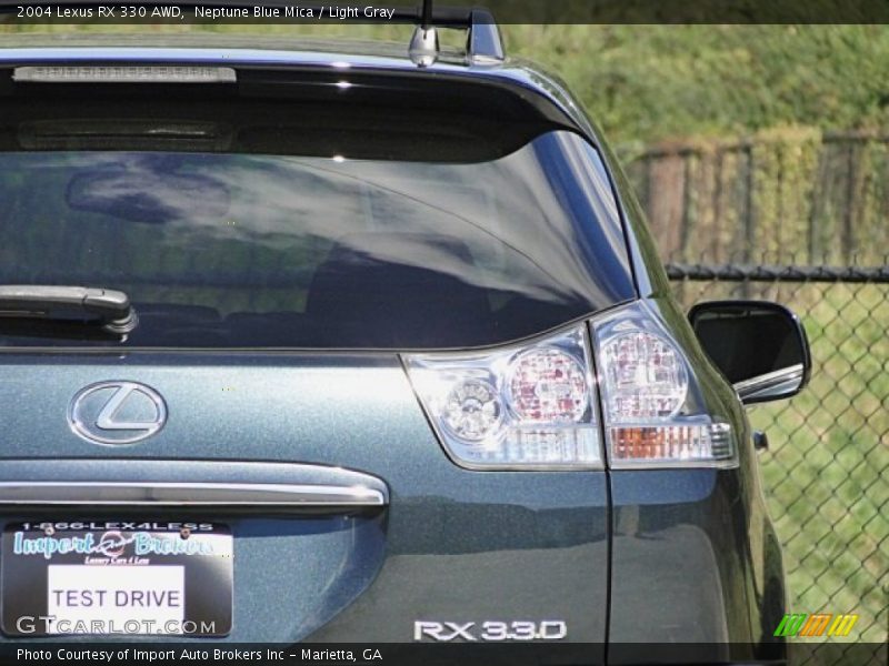 Neptune Blue Mica / Light Gray 2004 Lexus RX 330 AWD