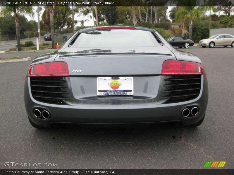 Daytona Grey Pearl Effect / Black 2008 Audi R8 4.2 FSI quattro