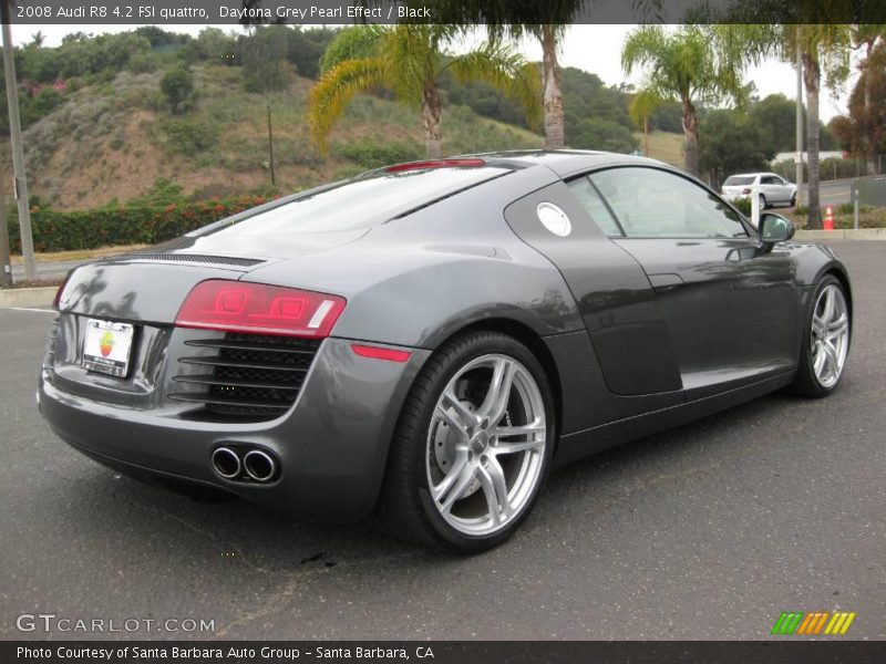 Daytona Grey Pearl Effect / Black 2008 Audi R8 4.2 FSI quattro