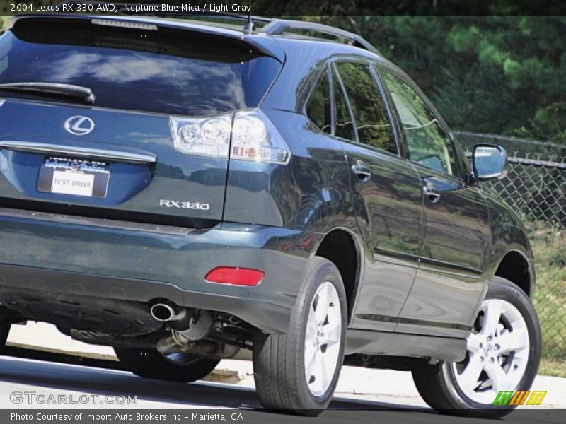 Neptune Blue Mica / Light Gray 2004 Lexus RX 330 AWD