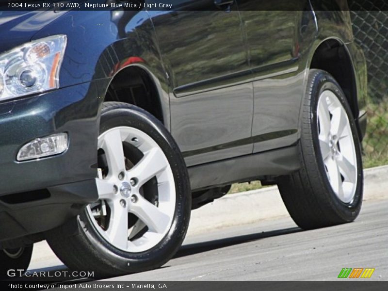 Neptune Blue Mica / Light Gray 2004 Lexus RX 330 AWD