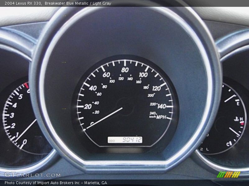 Breakwater Blue Metallic / Light Gray 2004 Lexus RX 330