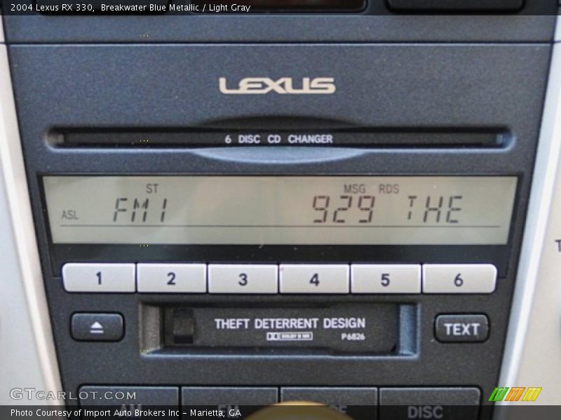 Breakwater Blue Metallic / Light Gray 2004 Lexus RX 330