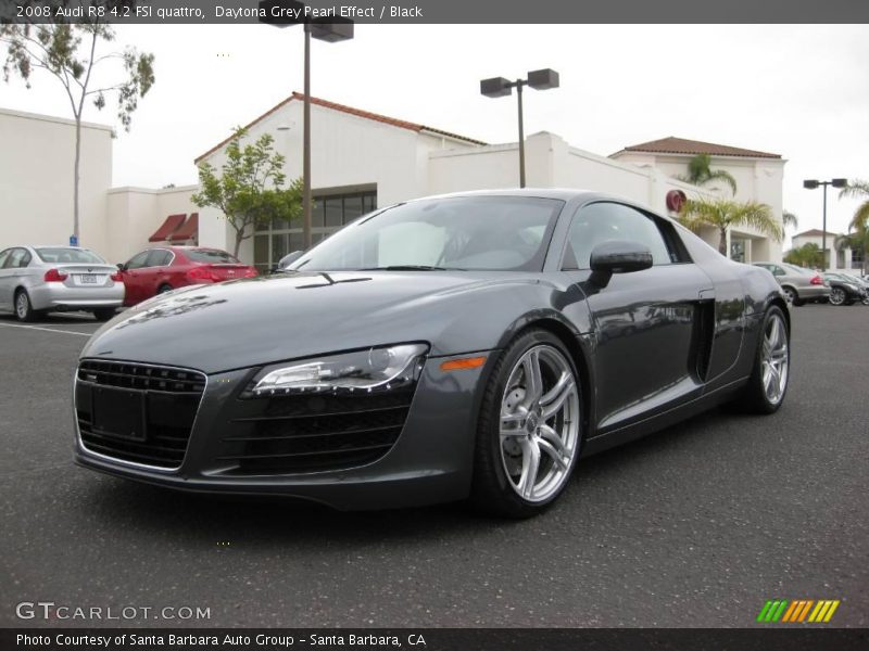 Daytona Grey Pearl Effect / Black 2008 Audi R8 4.2 FSI quattro