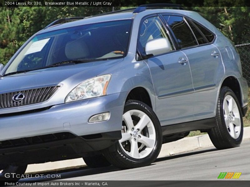 Breakwater Blue Metallic / Light Gray 2004 Lexus RX 330