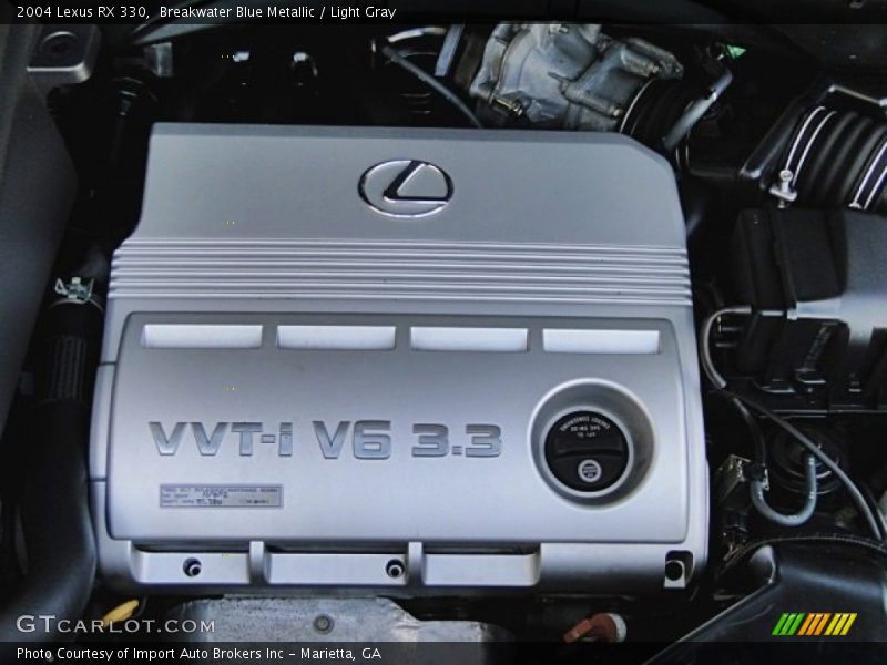 Breakwater Blue Metallic / Light Gray 2004 Lexus RX 330
