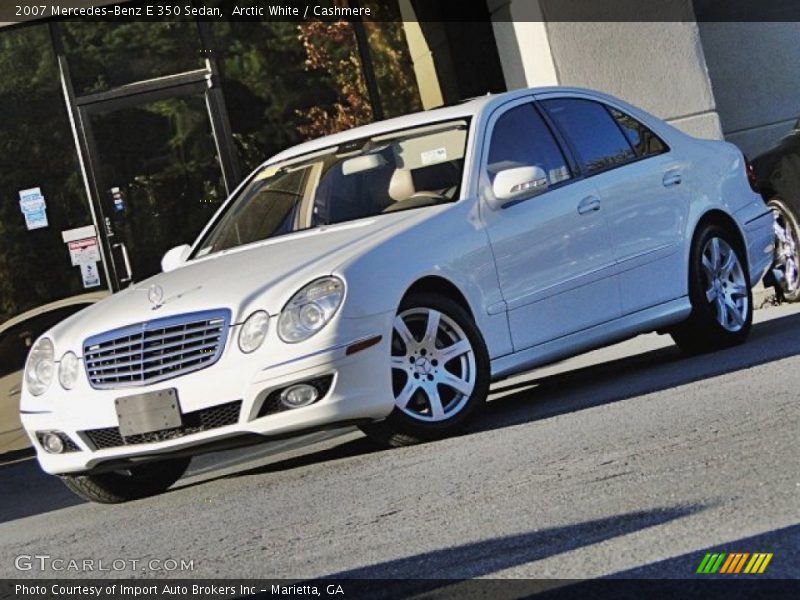 Arctic White / Cashmere 2007 Mercedes-Benz E 350 Sedan