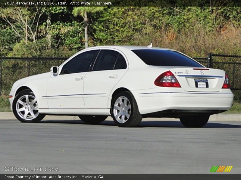 Arctic White / Cashmere 2007 Mercedes-Benz E 350 Sedan