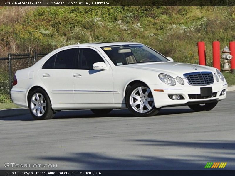 Arctic White / Cashmere 2007 Mercedes-Benz E 350 Sedan