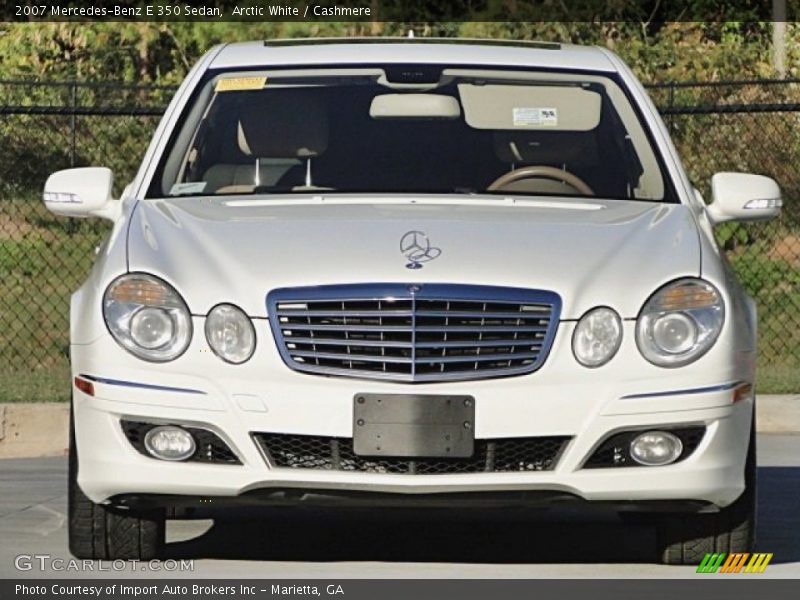 Arctic White / Cashmere 2007 Mercedes-Benz E 350 Sedan