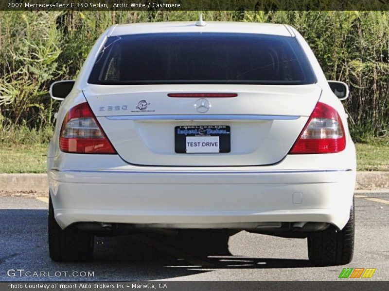 Arctic White / Cashmere 2007 Mercedes-Benz E 350 Sedan