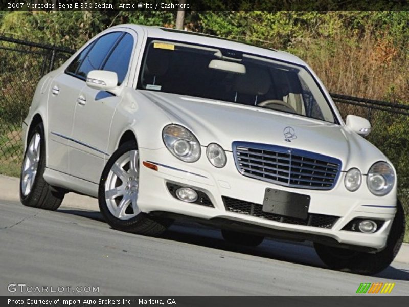 Arctic White / Cashmere 2007 Mercedes-Benz E 350 Sedan