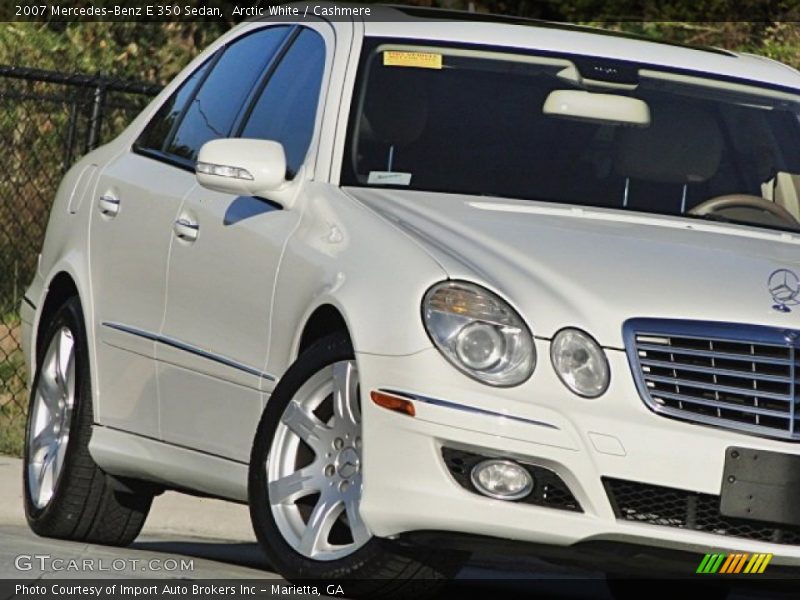 Arctic White / Cashmere 2007 Mercedes-Benz E 350 Sedan