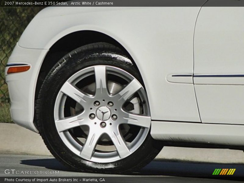 Arctic White / Cashmere 2007 Mercedes-Benz E 350 Sedan