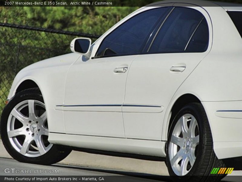 Arctic White / Cashmere 2007 Mercedes-Benz E 350 Sedan